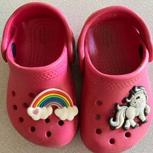 Pink girl crocs